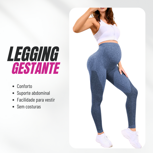 Legging Gestante Azul clara