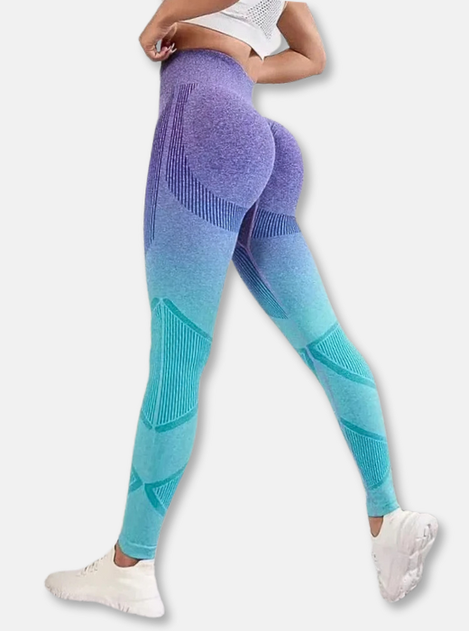 Legging Degradê Lilás/Azul PushUp