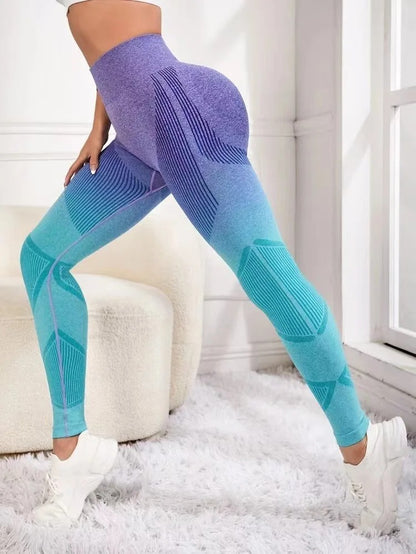 Legging Degradê Lilás/Azul PushUp