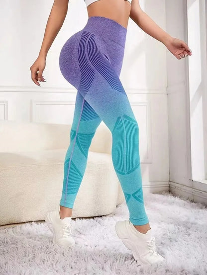 Legging Degradê Lilás/Azul PushUp