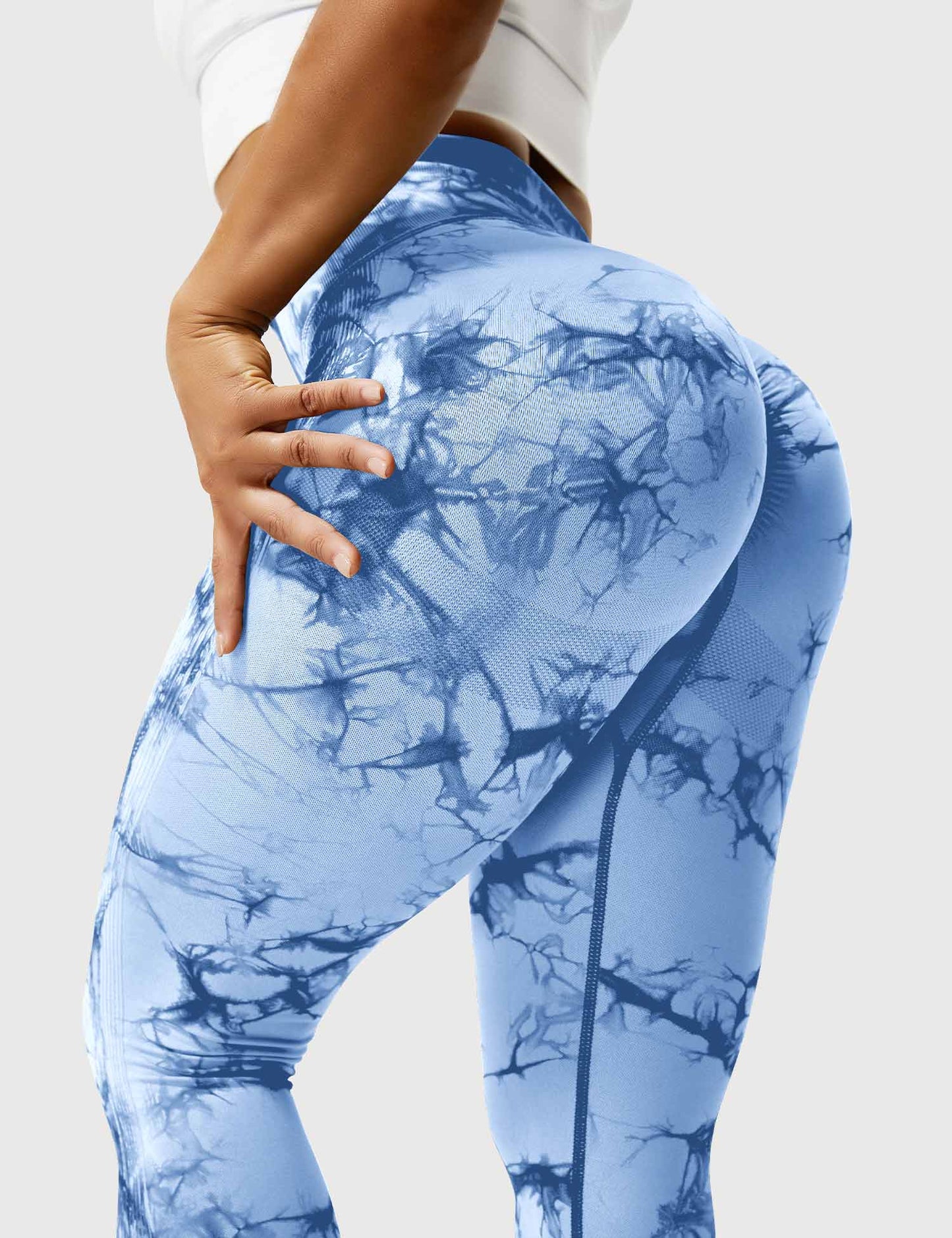 Legging Camuflada PushUp Azul Claro